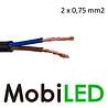 Câble de connexion plat 2 fils 2x 0,75 mm² Câble de connexion plat 2 fils 2x 0,75 mm²
