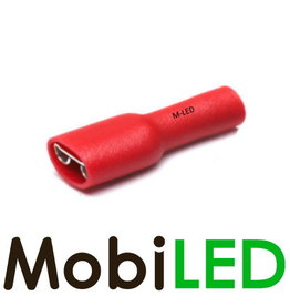 M-LED 10x Vrouw geïsoleerd 0.5-1.5mm² (6,3x0,8mm) rood
