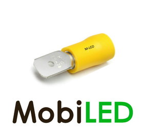10x Mâle semi-isolée 4-6 mm²  (6,3x0,8 mm) jaune