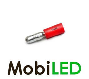 10x Round male semi-insulated 0.5-1.5 mm² (4 mm) red 10x Round male semi-insulated 0.5-1.5 mm² (4 mm) red