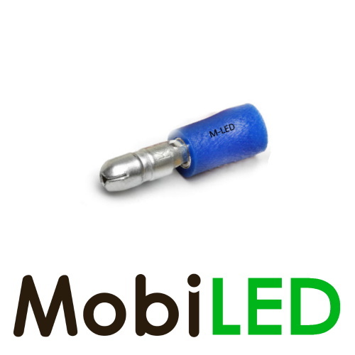 M-LED 10x M-LED PVC Kabelschoen rond man half geïsoleerd 1.5-2.5mm² (4 mm) blauw
