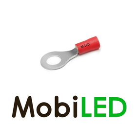 10x Ring half geïsoleerd 0,5-1,5mm² (6,4mm) rood 10x Ring half geïsoleerd 0,5-1,5mm² (6,4mm) rood