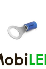 M-LED 10x M-LED PVC Kabelschoen ring half geïsoleerd 1.5-2.5mm² (6,4 mm) blauw