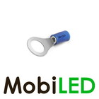 10x M-LED PVC Kabelschoen ring half geïsoleerd 1,5-2,5mm² (4,3 mm) blauw
