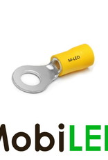M-LED 10x M-LED PVC Kabelschoen ring half geïsoleerd 4-6mm² (10,5 mm) geel