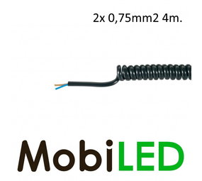 Spiraalsnoer 4 m 2x 0,75 mm²
