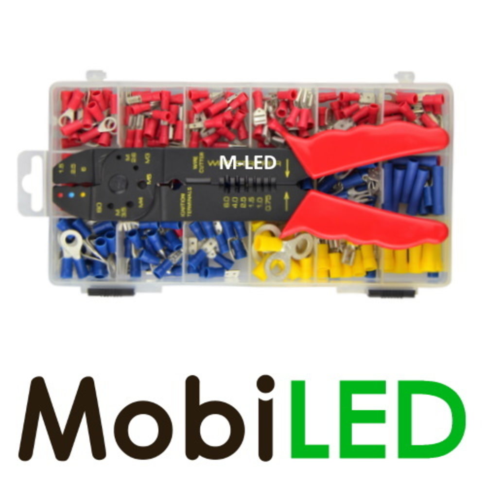 Kit de sertissage de démarreurs, +/- 306 pièces avec pince Kit de sertissage de démarreurs, +/- 306 pièces avec pince