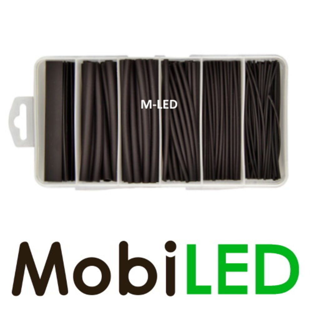 87 pcs heat shrink tube, 3:1 ratio, black, assorted sizes 87 pcs heat shrink tube, 3:1 ratio, black, assorted sizes