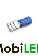 M-LED 100x M-LED PVC Kabelschoen man half geïsoleerd 1.5-2.5mm² (6,3x0,8 mm) blauw