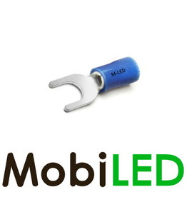 M-LED 100x Pre-insulated fork 1.5-2.5mm² (6,4mm) blue
