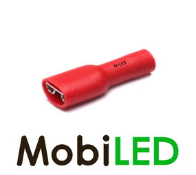 100x Vrouw geïsoleerd 0,5-1,5 mm² (6,3x0,8 mm) rood