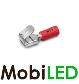 M-LED 100x Pre-insulated piggybacks 0.5-1.5mm² (6,3x0,8mm) red
