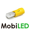 100x M-LED PVC Cosse de câble mâle semi-isolé 4-6 mm² (6,3 x 0,8 mm) jaune 100x M-LED PVC Cosse de câble mâle semi-isolé 4-6 mm² (6,3 x 0,8 mm) jaune
