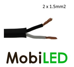 Câble de connexion  plat 2 fils 2x 1,5 mm² Câble de connexion  plat 2 fils 2x 1,5 mm²