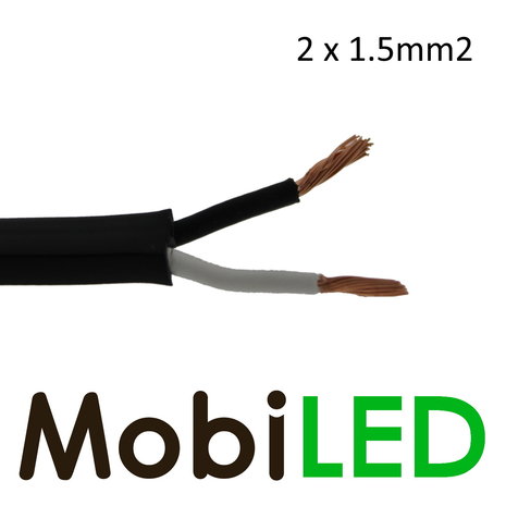 Flat Connection cable 2 core 2x 1.5 mm²