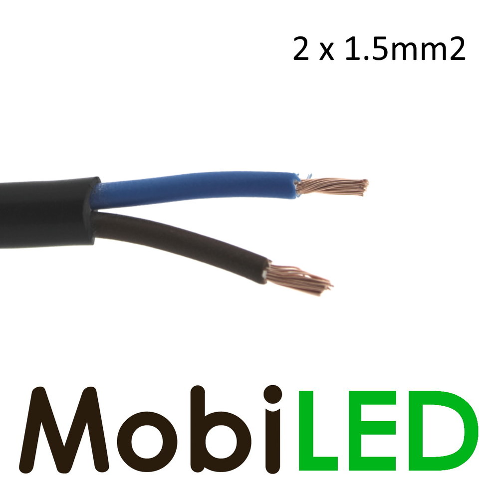 Connection cable 2 core 2x1.5 mm²