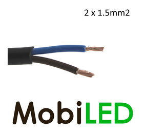 Aansluitkabel 2 aderig 2x 1,5 mm² Aansluitkabel 2 aderig 2x 1,5 mm²