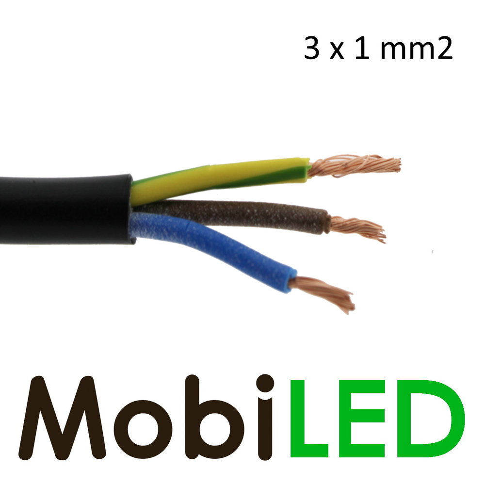 Connection wire 3 core 3x 1 mm²