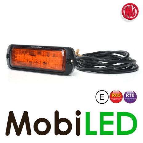 WAS WAS Amber flasher 2 patterns IP6K9K Wide E-mark