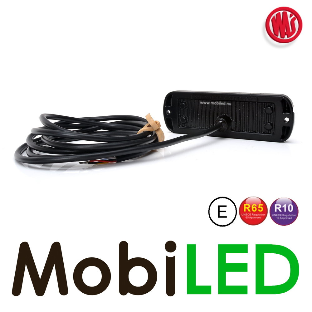 WAS WAS Amber flasher 2 patterns IP6K9K Wide E-mark