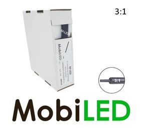 3:1 Thermorétractable rouleau 5 m  avec adhésif (9,5 →3,2mm)