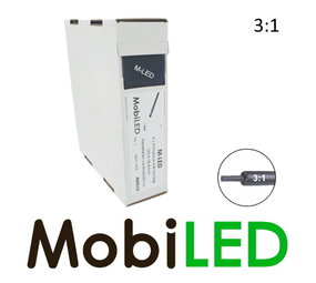 3:1 Krimpkous rol 3 m met lijmlaag (25,4→8,4 mm) 3:1 Krimpkous rol 3 m met lijmlaag (25,4→8,4 mm)