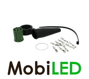 8 pins Aspöck bajonet connector groen