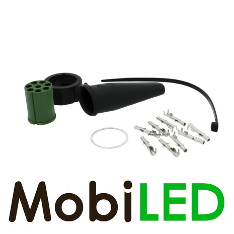 8 pins Aspöck bajonet connector groen