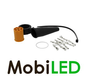 8 pins Aspöck bajonet connector geel