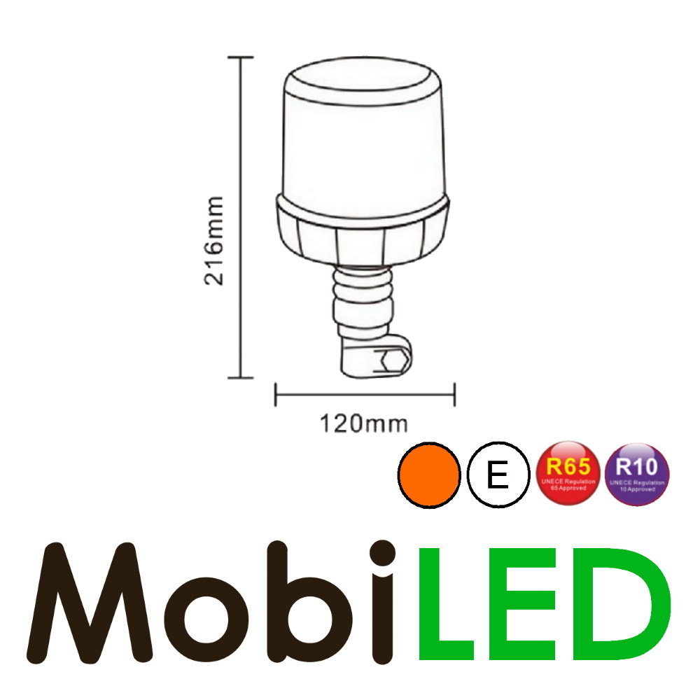 Flash lamp 18 LED push-on amber Flash lamp 18 LED push-on amber
