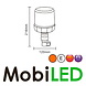 Flash lamp 18 LED push-on amber Flash lamp 18 LED push-on amber