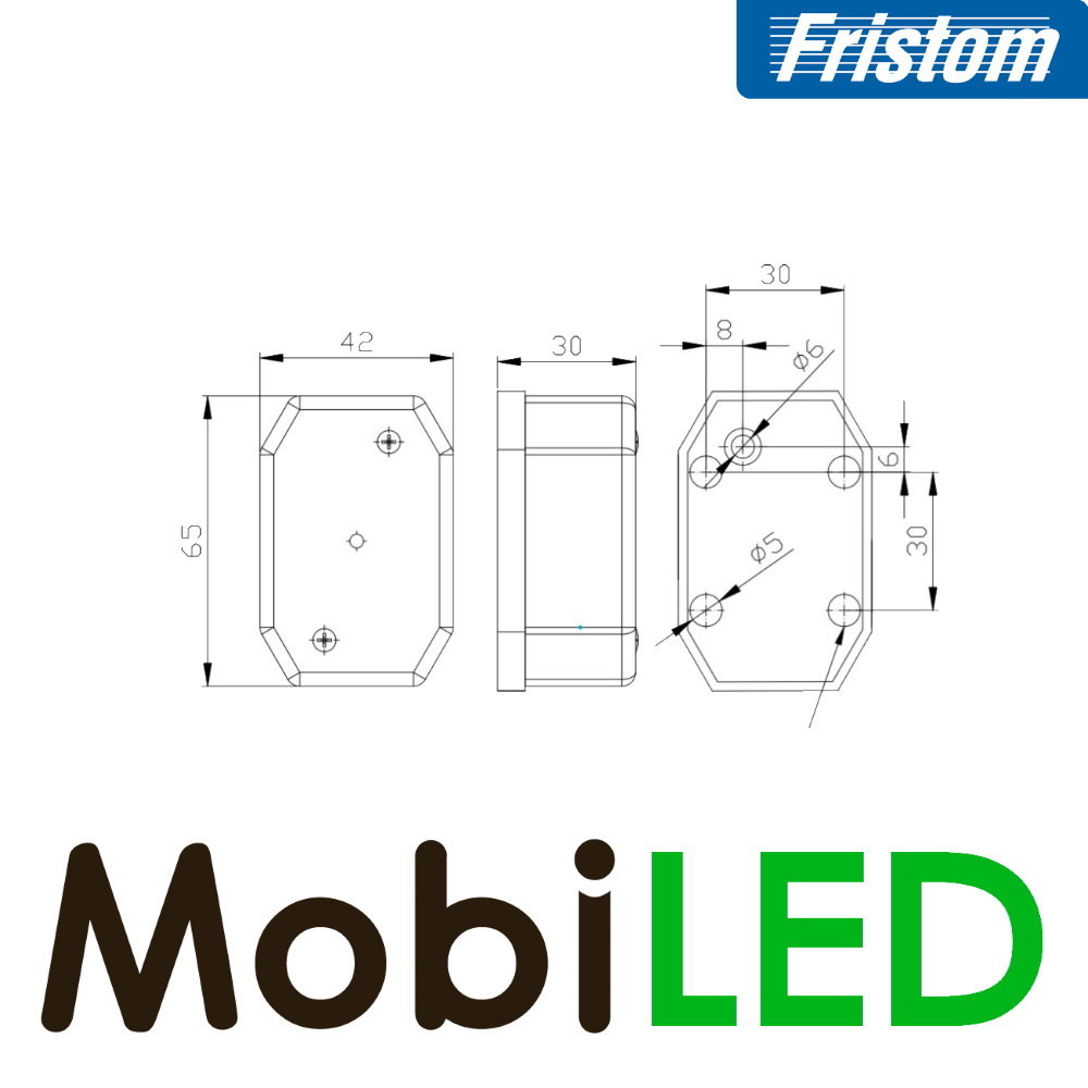 Fristom Fristom Side marking block white E-mark