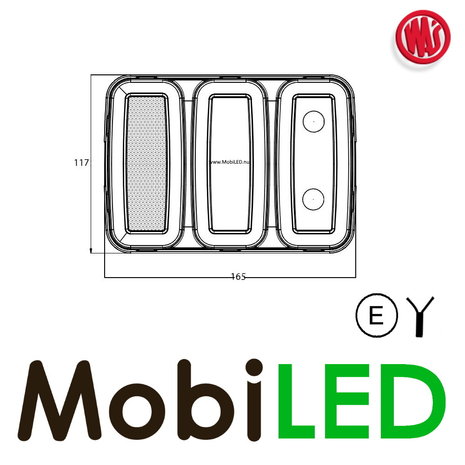 WAS WAS 227 Serie Achterlicht 4 functies en reflector WAS WAS 227 Serie Achterlicht 4 functies en reflector