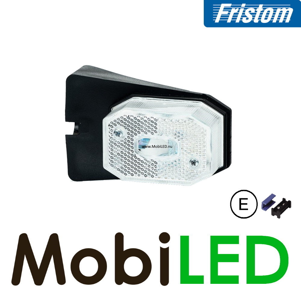 Fristom Fristom  zijmarkering  blokje wit hoekhouder 0,75mm2 connector