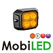 Flitser compact vierkant amber 12-24 volt E-keur