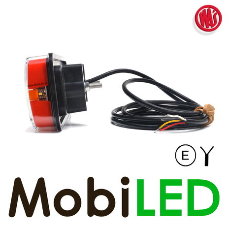 WAS WAS NEON look rear light E-mark 3 functions 12-24 volt WAS WAS NEON look rear light E-mark 3 functions 12-24 volt