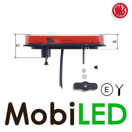 WAS WAS NEON look rear light E-mark 3 functions 12-24 volt WAS WAS NEON look rear light E-mark 3 functions 12-24 volt