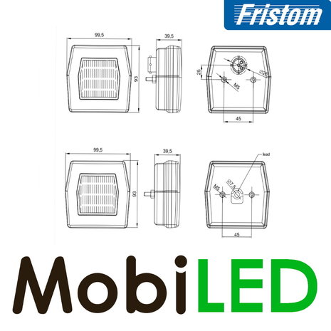 Fristom Fristom FT-120 Achterlicht met 3 functies Neon look Kabel E-keur Fristom Fristom FT-120 Achterlicht met 3 functies Neon look Kabel E-keur
