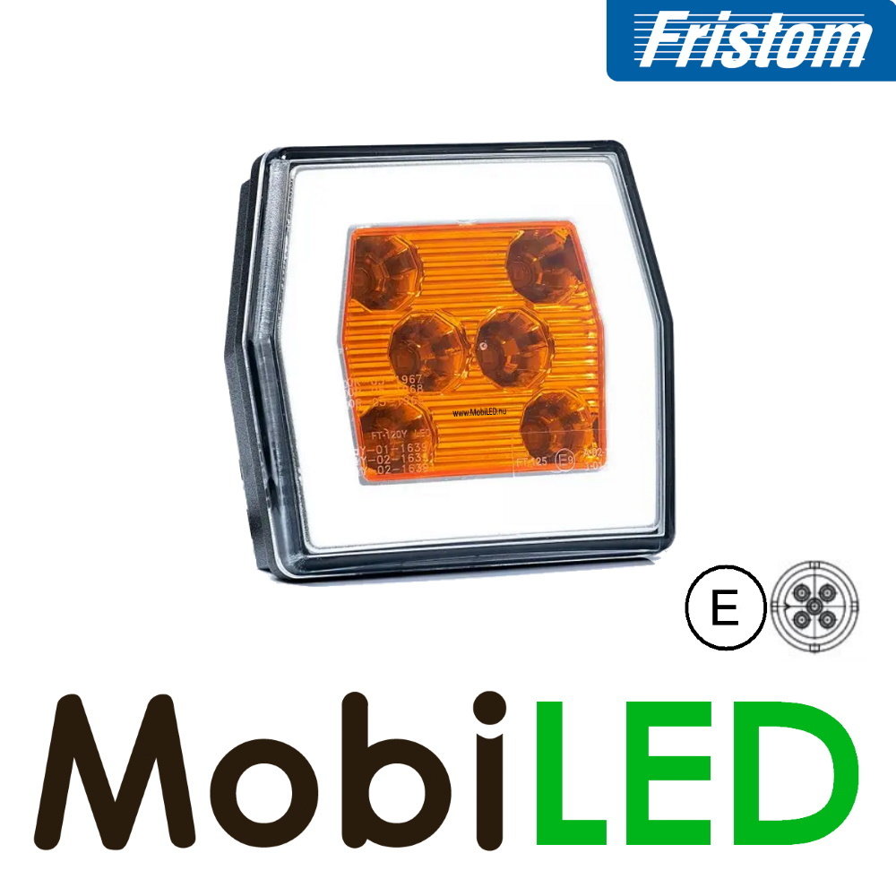 Fristom Fristom FT-125 Positielicht en richtingaanwijzer Neon look Bajonet E-keur