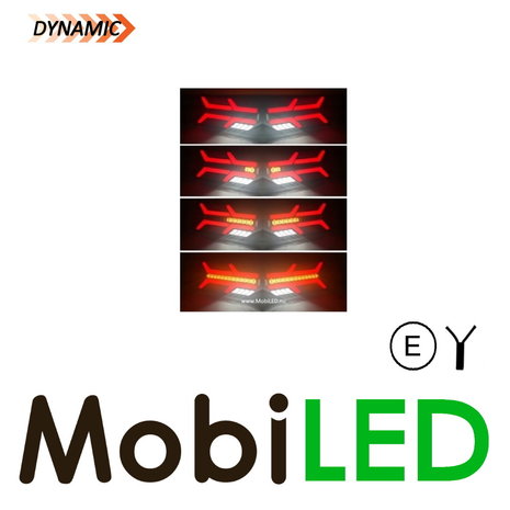 Dynamic NEON look Rear light 6 functions Right E-mark