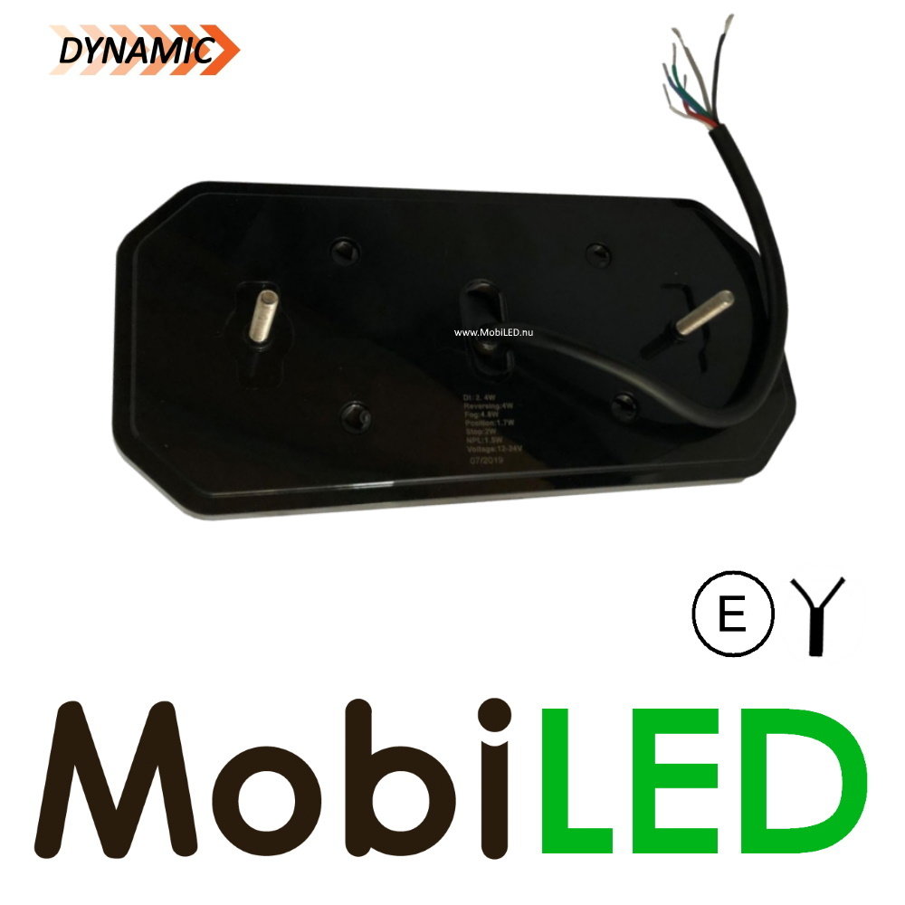 Dynamic NEON look Rear light 6 functions Right E-mark