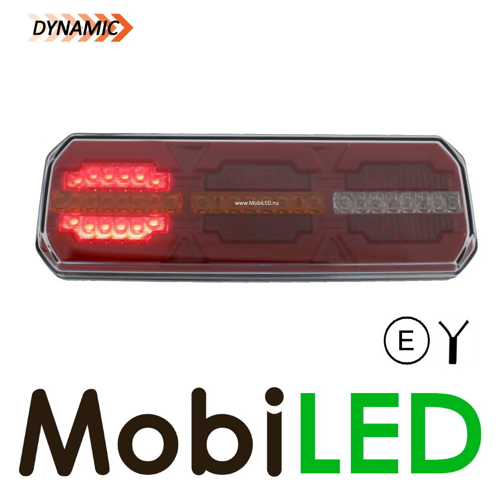 Dynamisch NEON achterlicht 5 functies langwerpig E-keur Dynamisch NEON achterlicht 5 functies langwerpig E-keur