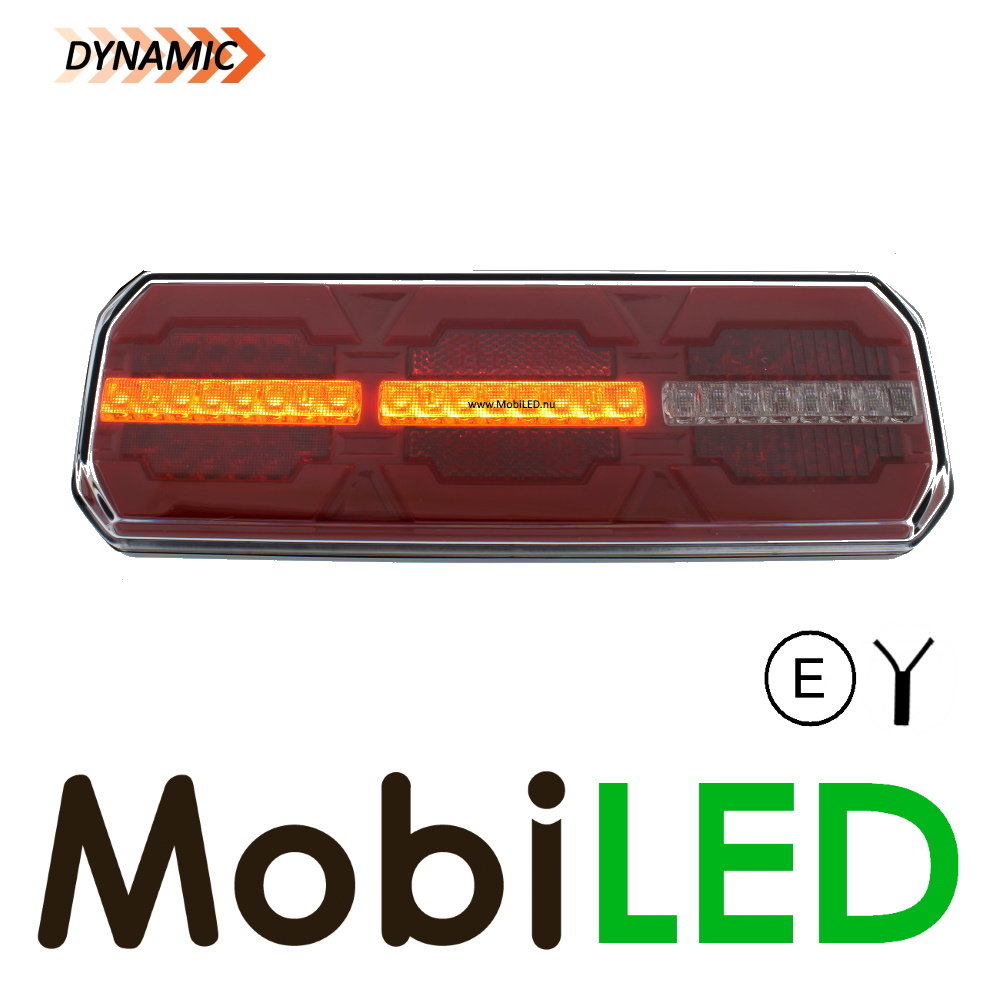 Dynamisch NEON achterlicht 5 functies langwerpig E-keur Dynamisch NEON achterlicht 5 functies langwerpig E-keur