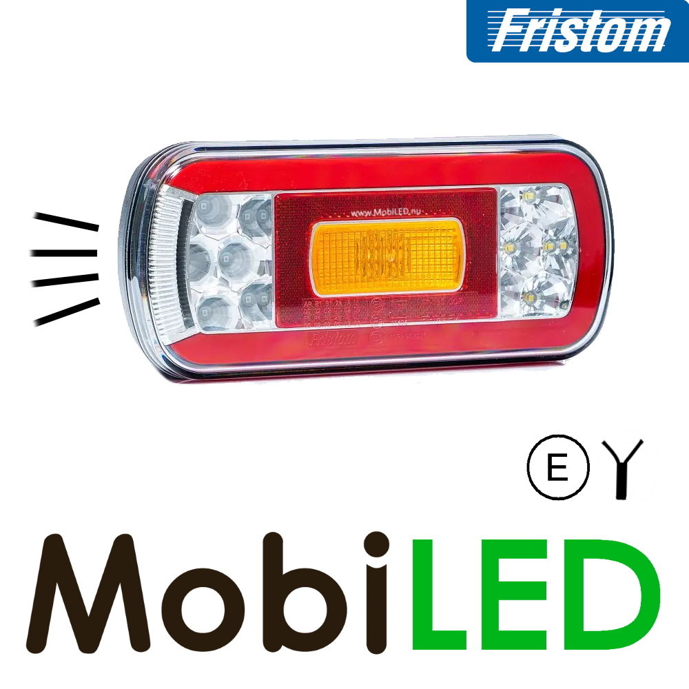 Fristom Neon rear light 4 functions (reverse) with license plate light