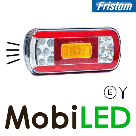 Fristom Neon rear light 4 functions (reverse) with license plate light