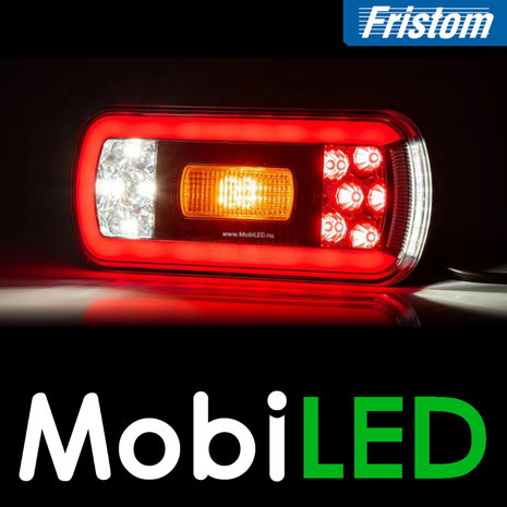 Fristom Neon rear light 4 functions (reverse) with license plate light Fristom Neon rear light 4 functions (reverse) with license plate light