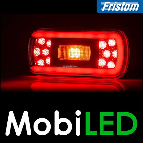Fristom Neon achterlicht 4 functies (mist) bajonet met kentekenverlichting Fristom Neon achterlicht 4 functies (mist) bajonet met kentekenverlichting
