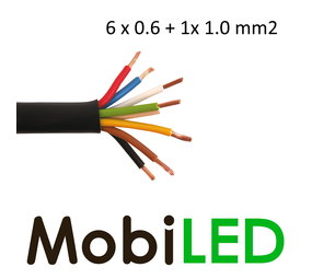 Aansluitkabel 6x 0,6 mm² + 1x 1 mm²