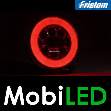 Fristom FT-110 Neon look Rond achterlicht 3 functies kabel Fristom FT-110 Neon look Rond achterlicht 3 functies kabel