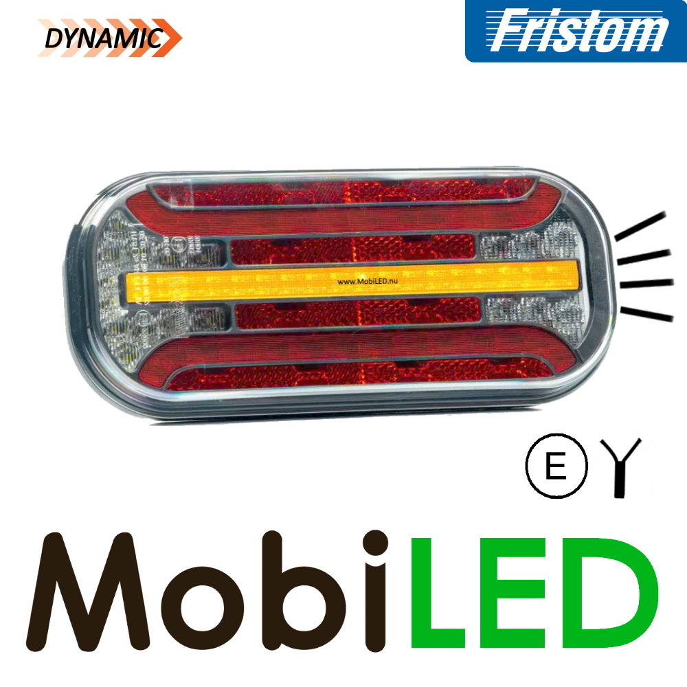 Fristom Achterlicht 4 functies (achteruit) kenteken kabel FT-230 E-keur